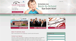 Desktop Screenshot of lincolnvisioncenter.com